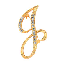 Welling rhinestone alphabet brooch A-Z 1 piece