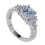 Welling cubic zirconia women's ring 1 piece 1