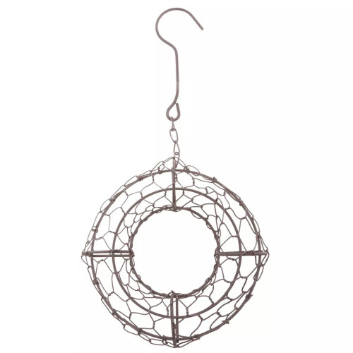 Iron Wreath Frame Rustic 21cm