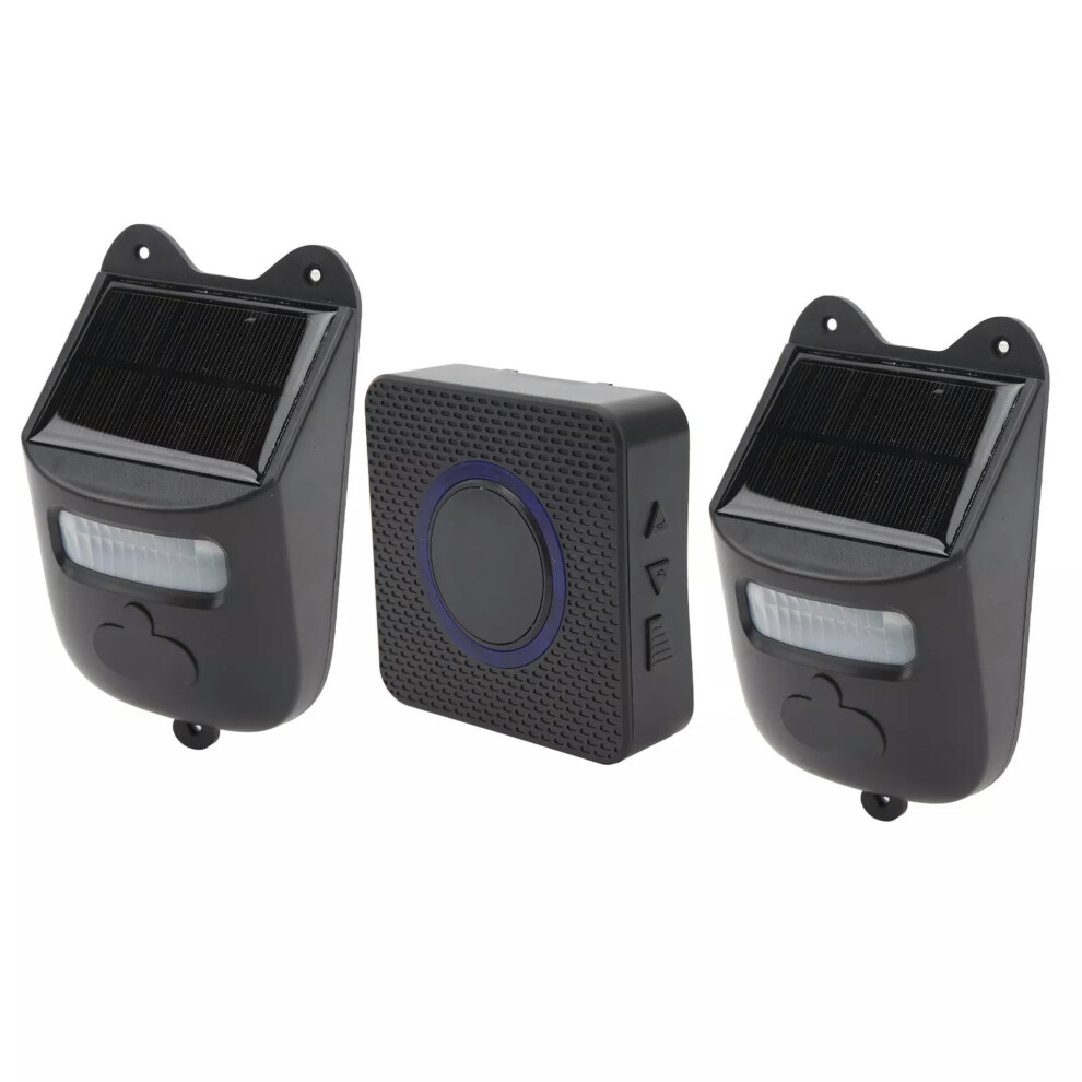 Wireless Driveway Alarm Solar Powered Infrared Motion 901175735875