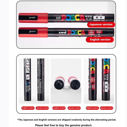 Uni Posca Acrylic Marker PC-5M Soft Tip 8 Colors 2