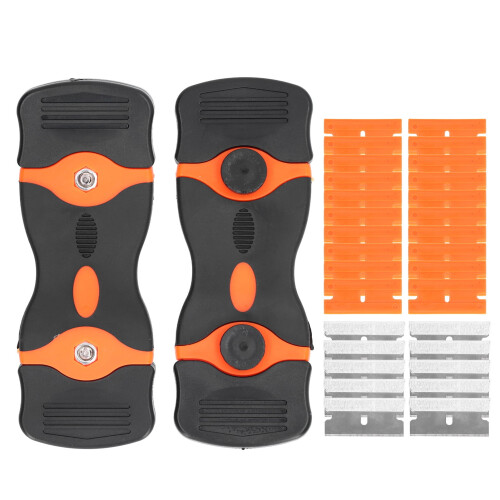 Double Edge Scraper Tool Set with ABS Handle 30 Blades