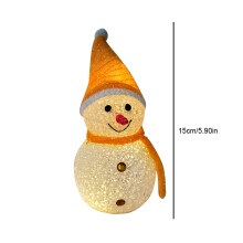 Christmas LED snowman lawn light yellow