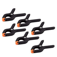 Wideskall mini spring clamps nylon plastic 2.7 inch 6 pack