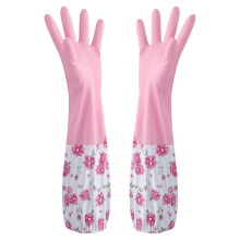 Rubber Dishwashing Gloves Kitchen Cleaning Long Cuff
