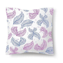 Cotton Linen Pillow Case Scandinavian Floral 45x45cm