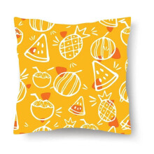 Cotton Linen Pillow Case Scandinavian Floral 2 pcs