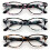 Women's Classic Floral Reading Glasses Oval Spring Hinge 3 1