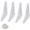 Metal Wall Corner Shelf Brackets 3" x 4", White, 4-Pack 1