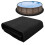 Round Swimming Pool Mat Black Felt Liner Pad 4M 1