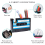 Tape Dispenser Pen Holder Retro Blue-Black 5