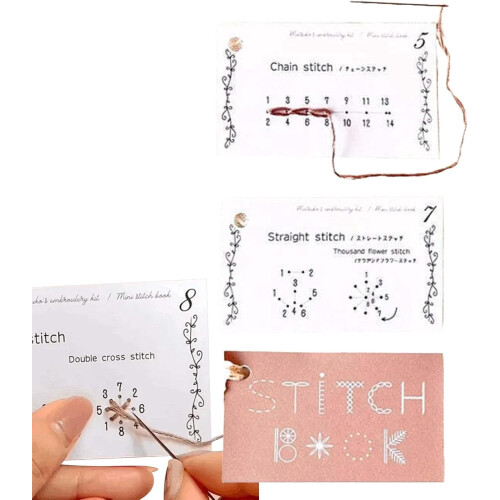 Set di mini libro e cartoncino per maglia e cucito (12 pezzi) 1