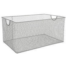 Wire Pantry Organizer Basket for Shelves 14.5x9.25x7 in