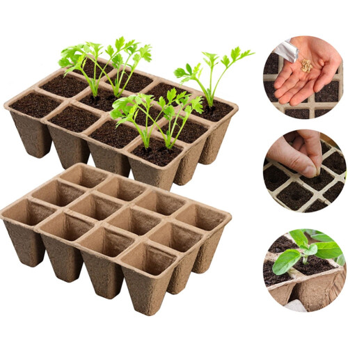 Planter nursery pots organic biodegradable 1 set