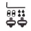 Cycling Pedals Self-Locking Anti-Slip with Cleats 1