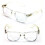 Reading Glasses Retro Clear Frame Spring Hinge 2 Pairs 1