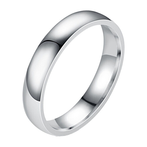 Stainless Steel Smooth Face Ring 4mm