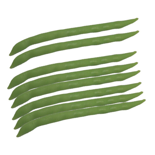 Artificial Green Beans Plastic Display Decor 1 Pair