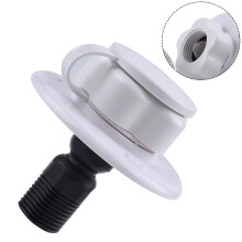 RV city water inlet with check valve and flange hose