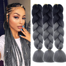 SUGARMOM ombre blue braiding hair 24 inch 3 packs