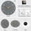 Wall Clock Battery Operated Silent Minimalist Rose Gold10 5