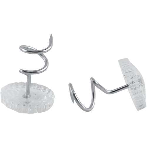 Clear Heads Twist Pins for Upholstery 30 pcs