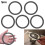 Strainer Gasket Seal Ring Rubber Gray 5 pcs 3.5 Inch 1