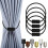 Magnetic Curtain Tiebacks Black 4 Pack 1