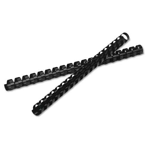 Plastic Comb Binding 5/8-Inch 120-Sheet Black 2pcs 2