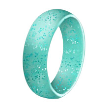 Silicone Ring Sky Blue 5.7mm Women's Couple Jewelry