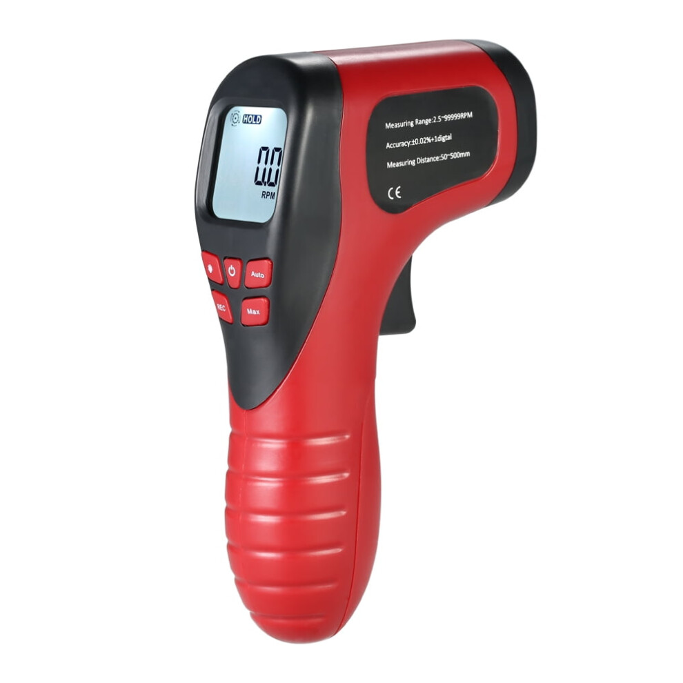 Meterk Digital Photo Tachometer Lcd 2.5-99999 Rpm With 1 9306268763215