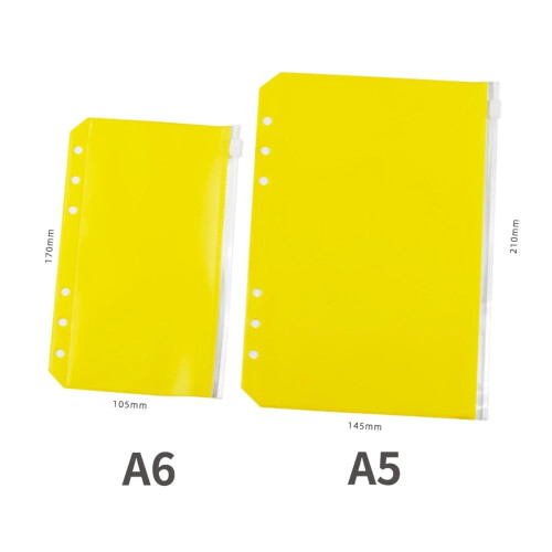 A5PVC-mapjes met ritssluiting, paars, 1 stuk 2