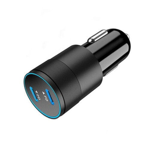 Φορτιστής αυτοκινήτου - Διπλός PD 40W - 2 x USB-C - Καλώδιο USB-C 1m - 12–24V (iPhone/iPad/Samsung) 1