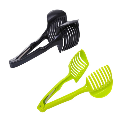 Troglfold multiuse tomato slicer for round fruits and
