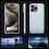 Θήκη iPhone15Pro Max λεπτή, αθόρυβη, μπλε 7