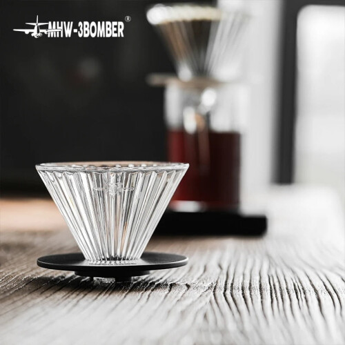 Glass Coffee Dripper Cone Pour Over with Filter Paper 1