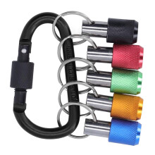 Hex Shank Bit Holder with Magnetic Socket and Carabiner