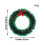 Christmas Wreath Plastic Green 25cm with Red Bow 1