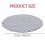 Rund dug flannel vinyl elastisk pasform grå 3