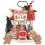 Gingerbread Man Tiered Tray Decor Christmas Theme 12pcs 1
