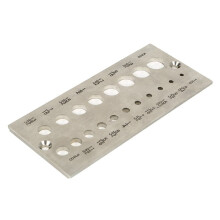 Steel Dowel Plate Maker for Softwood and Hardwood, 19 Holes