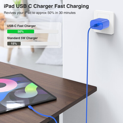 TRAHOO iPhone 16/15 fast charger with 10ft USB-C cable
