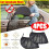 Car Fabric Sun Shade UV Protector Black 4pcs 1
