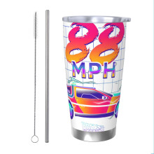 Back to the Future Tumbler Stainless Steel 20 oz