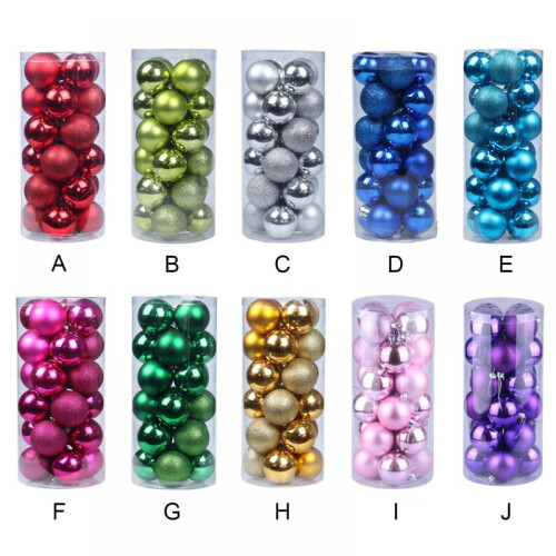 Bolas de Natal inquebráveis, 72 unidades, 3 cm (1,2 polegadas) 2