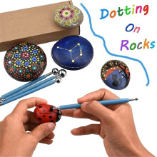 Nail Art Dotting Tool Set Marble Effect 9 Pieces
