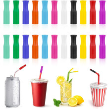 Silicone Straw Tips Food Grade 44 pcs for 6mm Metal Straws