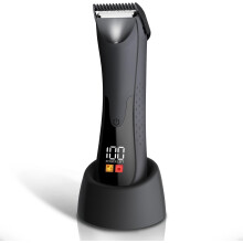 Groin Hair Trimmer for Men with Ceramic Blade LED Light