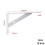 Gerich L-shaped metal shelf brackets white 2 pcs 1