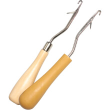 Wood Crochet Hooks for Dreadlocks - 2 Pcs Ergonomic